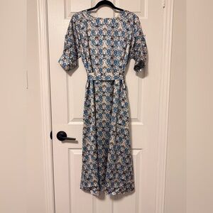 Mina multicolor Silk Midi Dress(OEM)